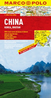 Abbildung von: MARCO POLO Kontinentalkarte China, Korea, Bhutan 1:4 000 000 - MAIRDUMONT