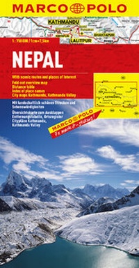 Abbildung von: MARCO POLO Länderkarte Nepal 1:750 000 - MAIRDUMONT