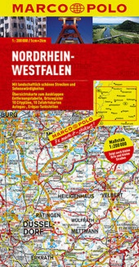 Abbildung von: MARCO POLO Karte Deutschland Blatt 5 Nordrhein-Westfalen 1:200 000 - MAIRDUMONT