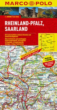 Abbildung von: MARCO POLO Karte Deutschland Blatt 10 Rheinland-Pfalz, Saarland 1:200 000 - MAIRDUMONT