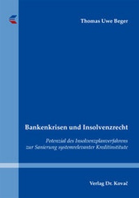 Abbildung von: Bankenkrisen und Insolvenzrecht - Kovac, Dr. Verlag