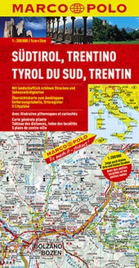 Abbildung von: MARCO POLO Karte Italien Blatt 3 Südtirol, Trentino, Gardasee 1:200 000 - MAIRDUMONT
