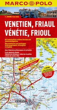 Abbildung von: MARCO POLO Karte Italien Blatt 4 Venetien, Friaul, Gardasee 1:200 000 - MAIRDUMONT