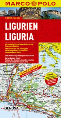 Abbildung von: MARCO POLO Karte Italien Blatt 5 Ligurien 1:200 000 - MAIRDUMONT
