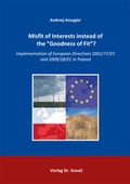 Cover: Misfit of Interests instead of the "Goodness of Fit"? - Kovac, Dr. Verlag