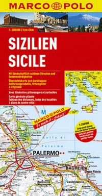 Abbildung von: MARCO POLO Karte Italien Blatt 14 Sizilien 1:200 000 - MAIRDUMONT