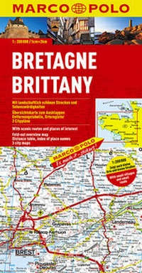 Abbildung von: MARCO POLO Karte Bretagne 1:200 000 - MAIRDUMONT