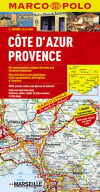 Abbildung von: MARCO POLO Karte Côte d'Azur, Provence 1:200 000 - MAIRDUMONT