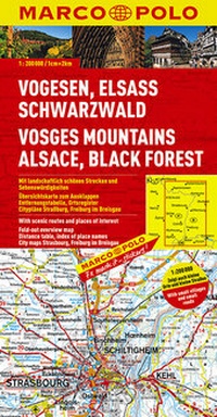 Abbildung von: MARCO POLO Karte Frankreich Vogesen, Elsass, Schwarzwald 1:200 000 - MAIRDUMONT