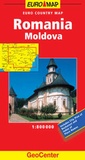 Cover: Romania GeoCenter Euro Map - Mairs Geographischer Verlag,Kurt Mair