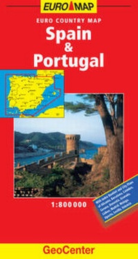 Abbildung von: Spain and Portugal GeoCenter Euro Map - Mairs Geographischer Verlag,Kurt Mair