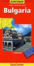 Cover: Bulgaria GeoCenter Euro Map - Mairs Geographischer Verlag,Kurt Mair