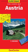 Cover: Austria GeoCenter Euro Map - Mairs Geographischer Verlag,Kurt Mair