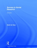 Cover: Surveys In Social Research - Routledge