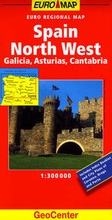 Cover: Spain North West GeoCenter Euro Map - Mairs Geographischer Verlag,Kurt Mair