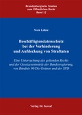 Cover: Besch&auml;ftigtendatenschutz bei der Verhinderung und Aufdeckung von Straftaten - Kovac, Dr. Verlag
