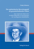Cover: Der optimistische Bewertungsstil als gesunderhaltender Faktor - Kovac, Dr. Verlag