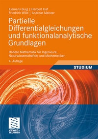 Abbildung von: Partielle Differentialgleichungen und funktionalanalytische Grundlagen - Vieweg+Teubner Verlag