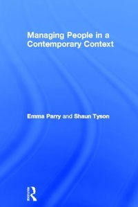 Enlarge image Cover: Managing People in a Contemporary Context - Routledge
