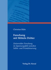 Abbildung von: Forschung mit Mitteln Dritter - Kovac, Dr. Verlag