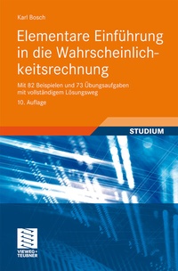 Abbildung von: Elementare Einführung in die Wahrscheinlichkeitsrechnung - Vieweg+Teubner Verlag