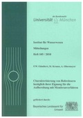 Cover: Charakterisierung von Rohw&auml;ssern bez&uuml;glich ihrer Eignung f&uuml;r Aufbereitung mit Membranverfahren - Shaker