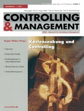 Cover: Kostensenkung und Controlling - Springer Gabler