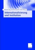 Cover: Internationalisierung und Institution - Springer Gabler