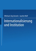 Cover: Internationalisierung und Institution - Springer Gabler