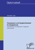 Cover: Transparenz und Vergleichbarkeit f&uuml;r Hedgefonds - Diplomica Verlag