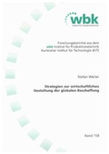 Cover: Strategien zur wirtschaftlichen Gestaltung der globalen Beschaffung - Shaker