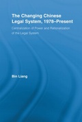 Cover: The Changing Chinese Legal System, 1978-Present - Routledge