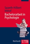 Cover: Bachelorarbeit in Psychologie - UTB