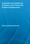 Cover: Originality and Intellectual Property in the French and English Enlightenment - Routledge
