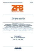 Cover: Entrepreneurship - Springer Gabler