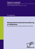 Cover: Wertorientierte Unternehmensf&uuml;hrung im Mittelstand - Diplomica Verlag
