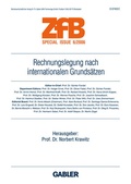 Cover: Rechnungslegung nach internationalen Grunds&auml;tzen - Springer Gabler