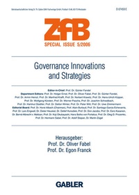 Bild vergrößern Bild: Governance Innovations and Strategies - Springer Gabler