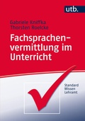 Cover: Fachsprachenvermittlung im Unterricht - UTB