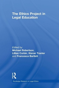 Enlarge image Cover: The Ethics Project in Legal Education - Routledge