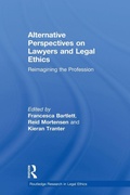 Cover: Alternative Perspectives on Lawyers and Legal Ethics - Routledge