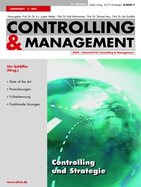 Enlarge image Cover: Controlling und Strategie - Springer Gabler