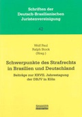 Cover: Schwerpunkte des Strafrechts in Brasilien und Deutschland - Shaker