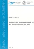 Cover: Material- und Prozessparameter f&uuml;r das Thixoschmieden von Stahl - Shaker