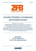 Cover: Innovation Orientation, Innovativeness and Innovation Success - Springer Gabler