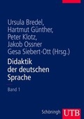 Cover: Didaktik der deutschen Sprache - Band 1 - UTB