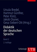 Cover: Didaktik der deutschen Sprache - Band 2 - UTB