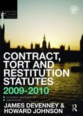 Cover: Contract, Tort and Restitution Statutes 2009-2010 - Routledge Cavendish