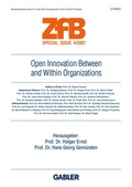 Cover: Open Innovation Between and Within Organizations - Springer Gabler