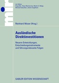 Cover: Ausl&auml;ndische Direktinvestitionen: - Springer Gabler